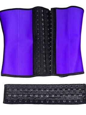 Purple and Black Waist Trainer Corset